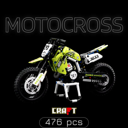 Moto de Motocross (476 pe&ccedil;as) - Brics Craft