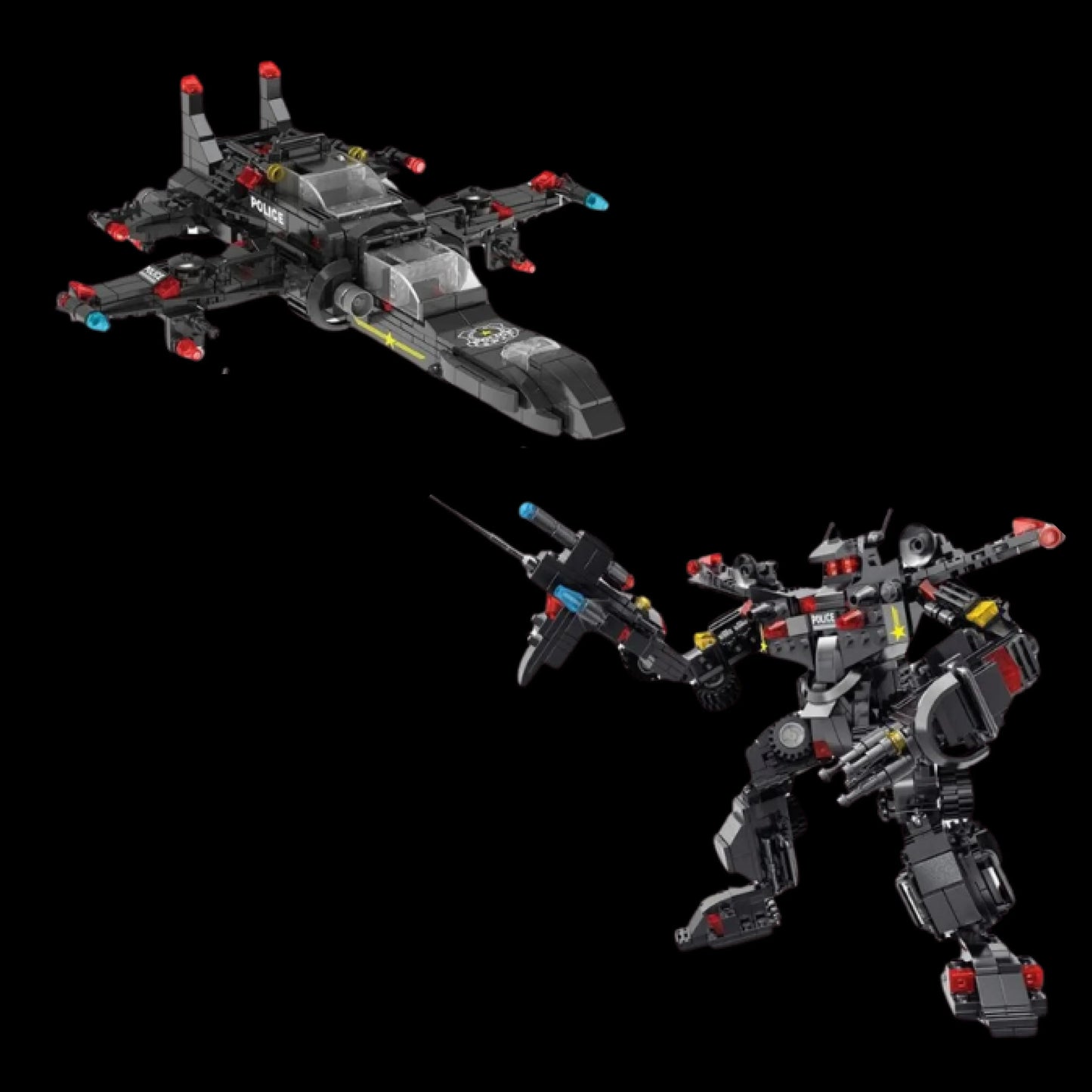 Transformers, Helic&oacute;ptero e Caminh&atilde;o - 8 Brinquedos em 1 (486 p&ccedil;s) - Brics Craft