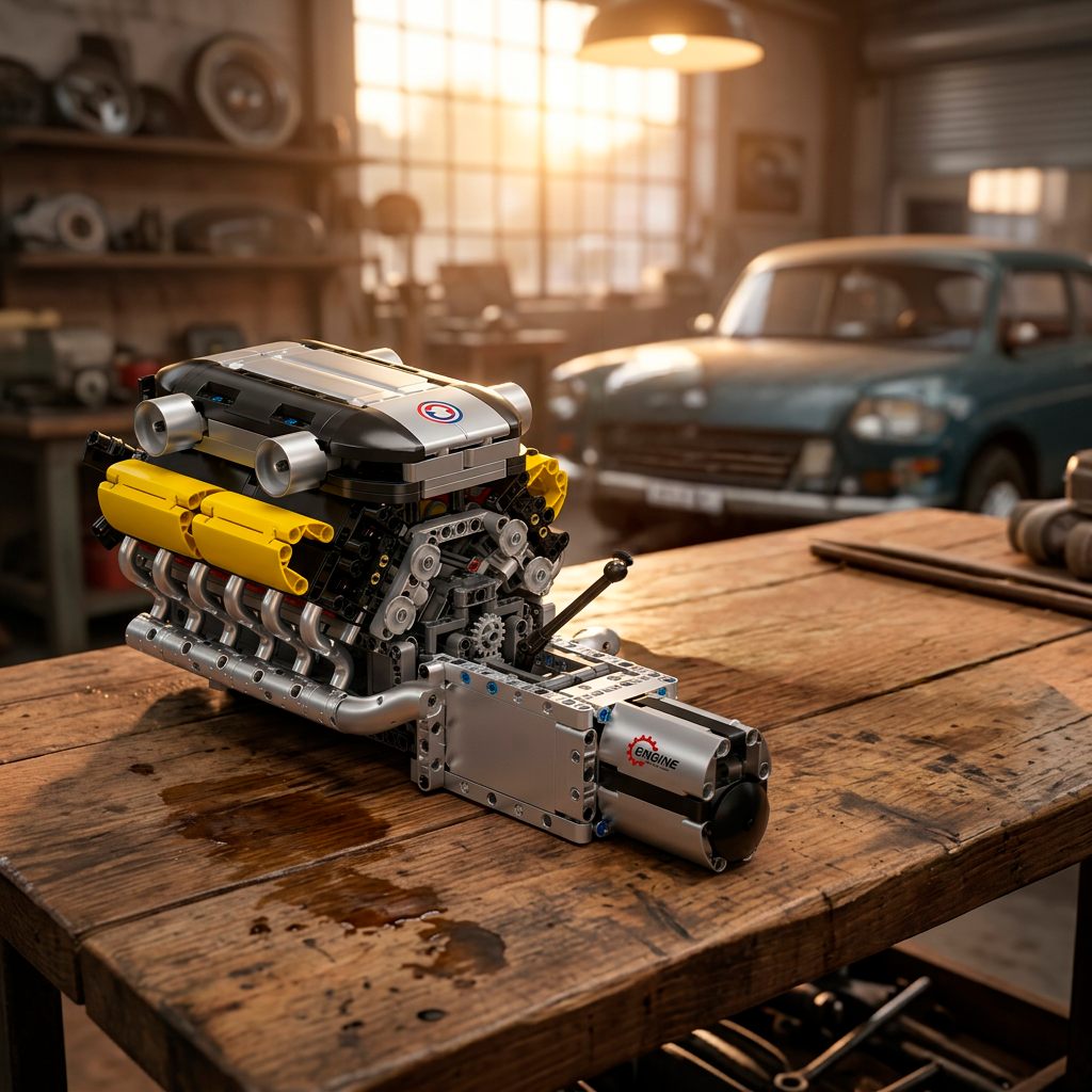 Motor V12 Lambo com C&acirc;mbio (1260 pe&ccedil;as)