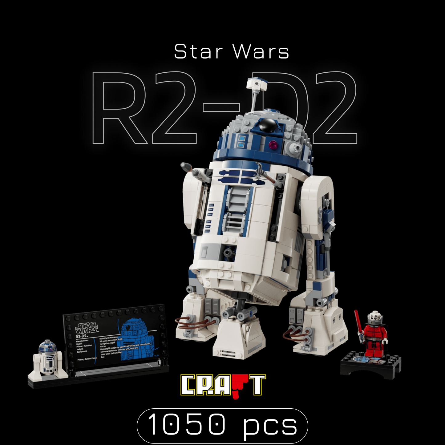 Star Wars - R2-D2 (1050 pe&ccedil;as)