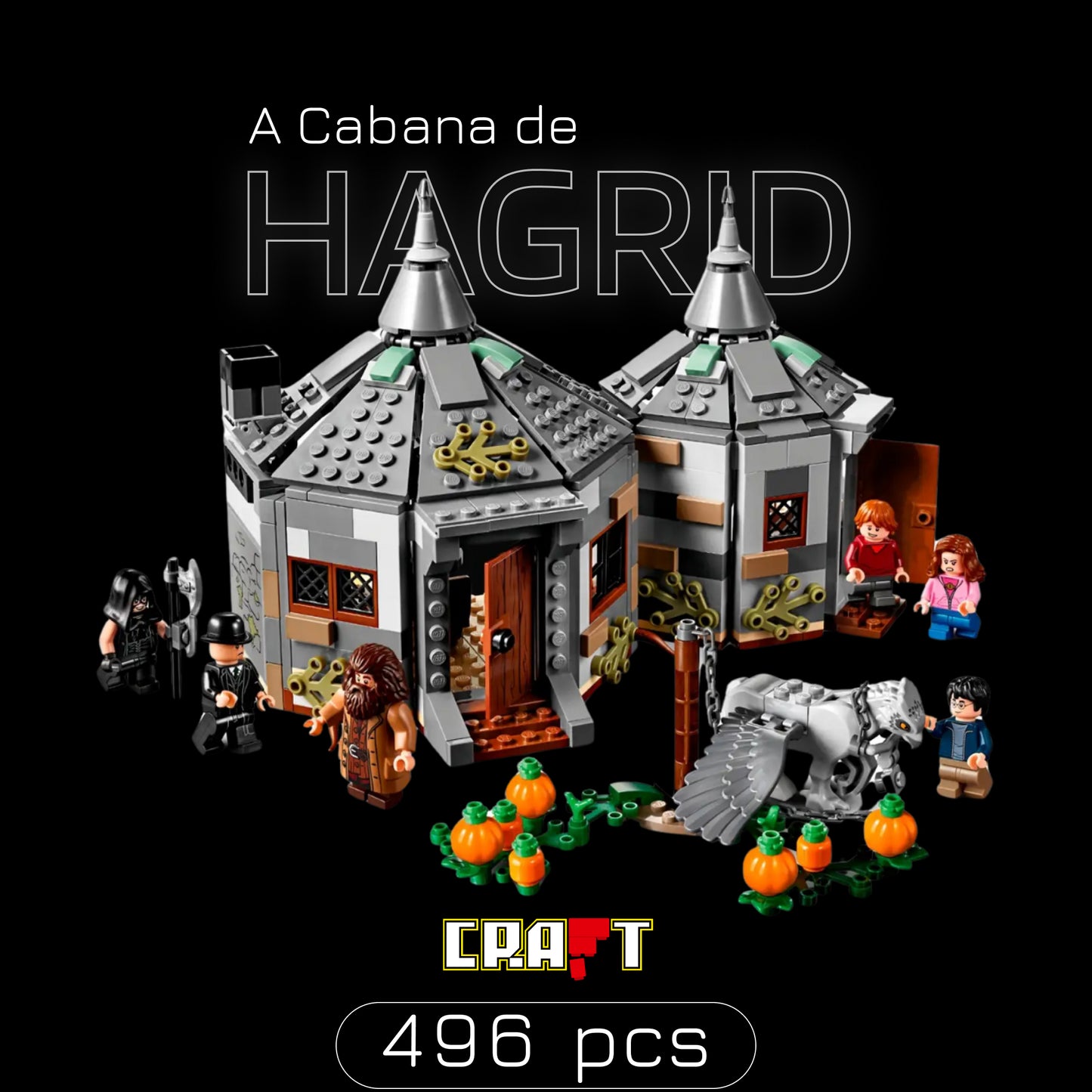 Harry Potter - A Cabana de Hagrid (496 pe&ccedil;as)