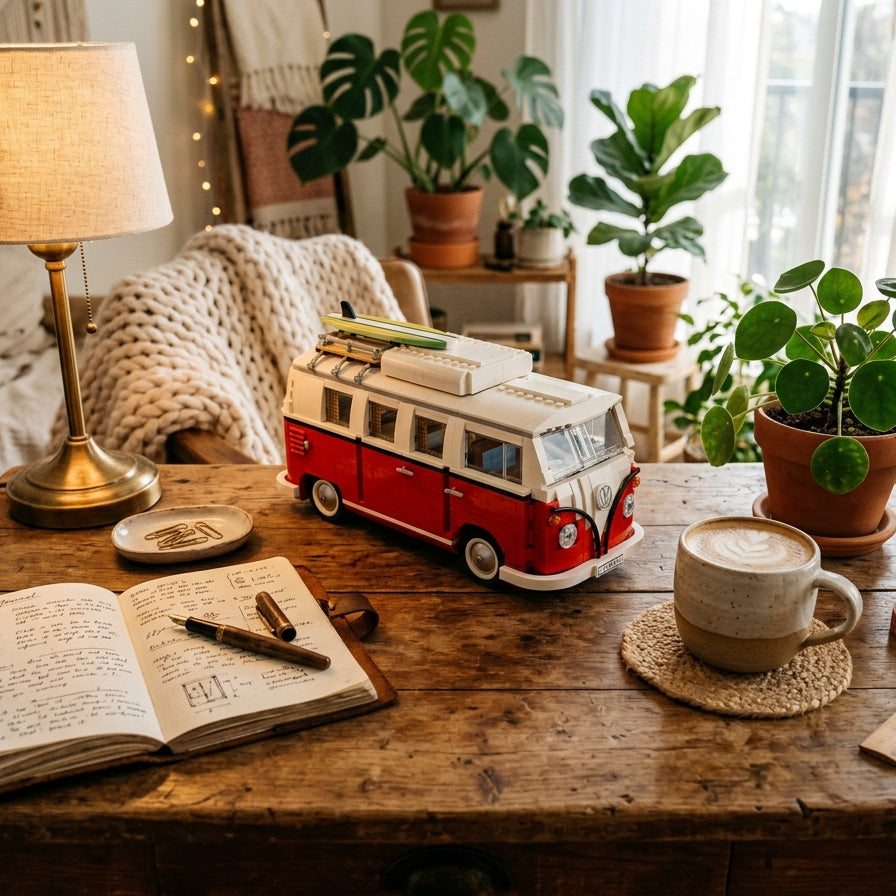 Combi T1 Volkswagen (1334 pe&ccedil;as) em Escrivaninha de Estudos