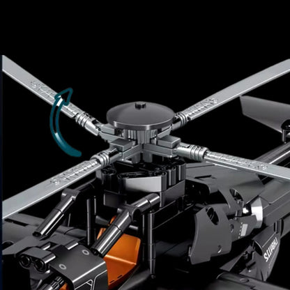 Helic&oacute;ptero Boeing AH-64 Apache (706 p&ccedil;s) - Brics Craft
