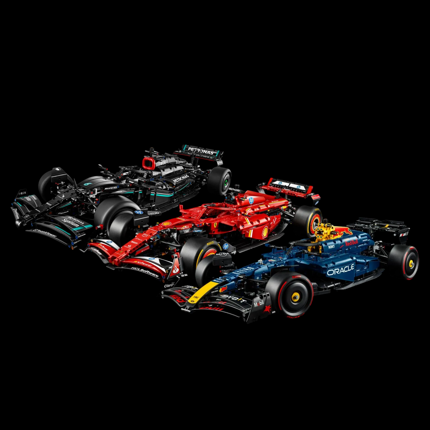 Compre Junto! As Tr&ecirc;s F&oacute;rmula-1 Mais Vendidas (Ferrari SF24, Mercedes AMG W14, Red Bull RB20)