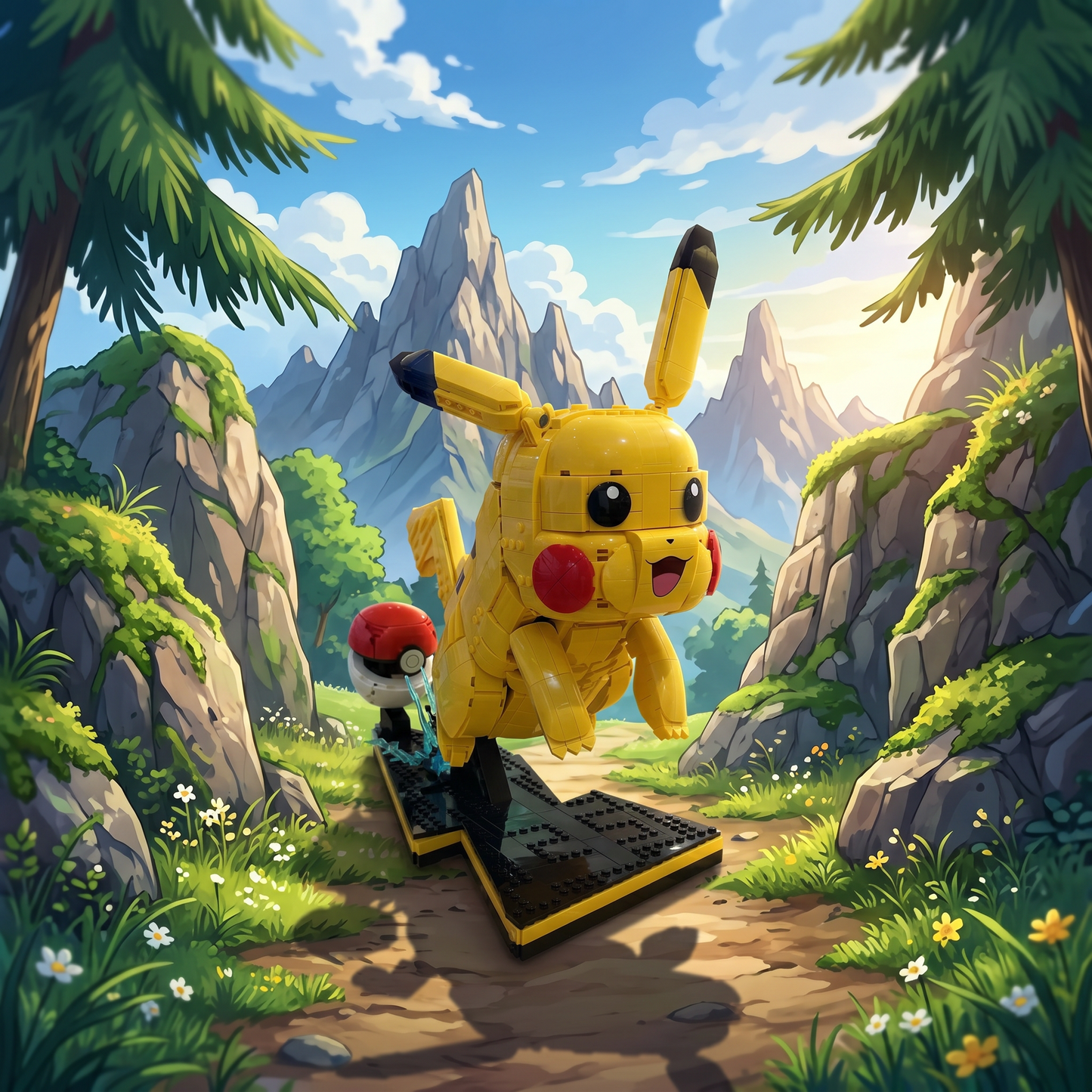 Pok&eacute;mon - Pikachu e Pokebola (2050 pe&ccedil;as)