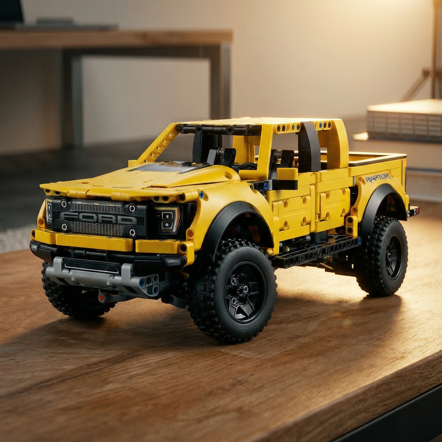 Ford F-150 Raptor Amarelo (1379 pe&ccedil;as)