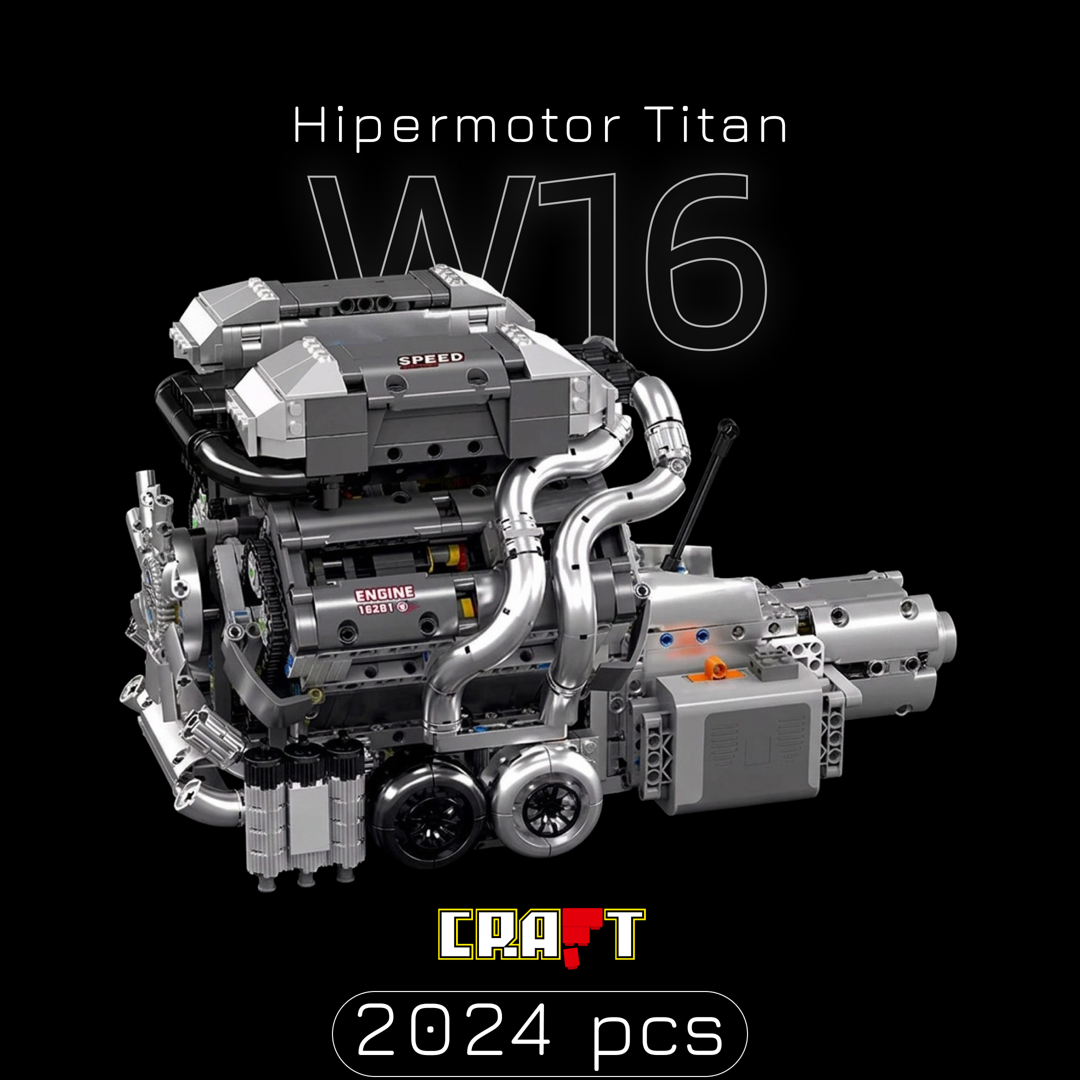 Hipermotor Titan W16 (2024 pe&ccedil;as)