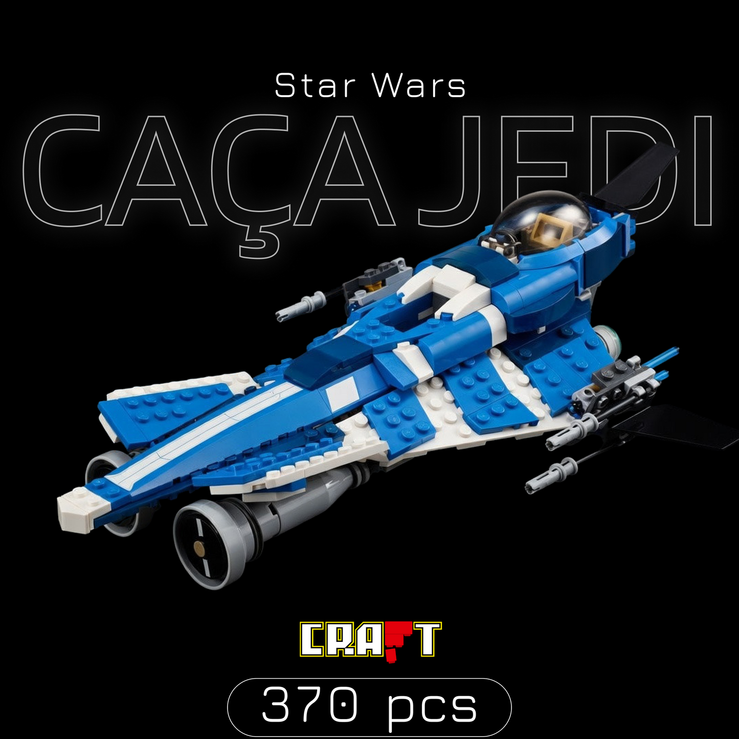 Ca&ccedil;a Estelar Jedi Personalizado de Anakin (370 pe&ccedil;as)