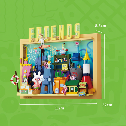 Bob Esponja - Quadro 3D Fenda do Biquini (1126 pe&ccedil;as)
