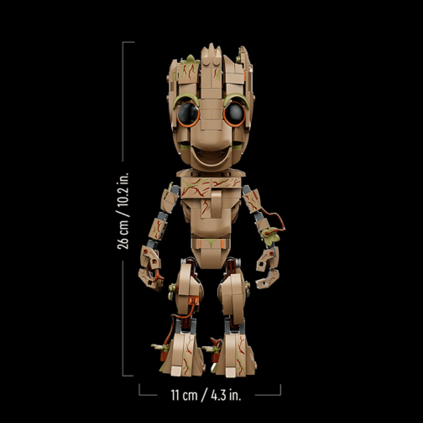 Baby Groot de Guardi&otilde;es da Gal&aacute;xia (476 pe&ccedil;as)