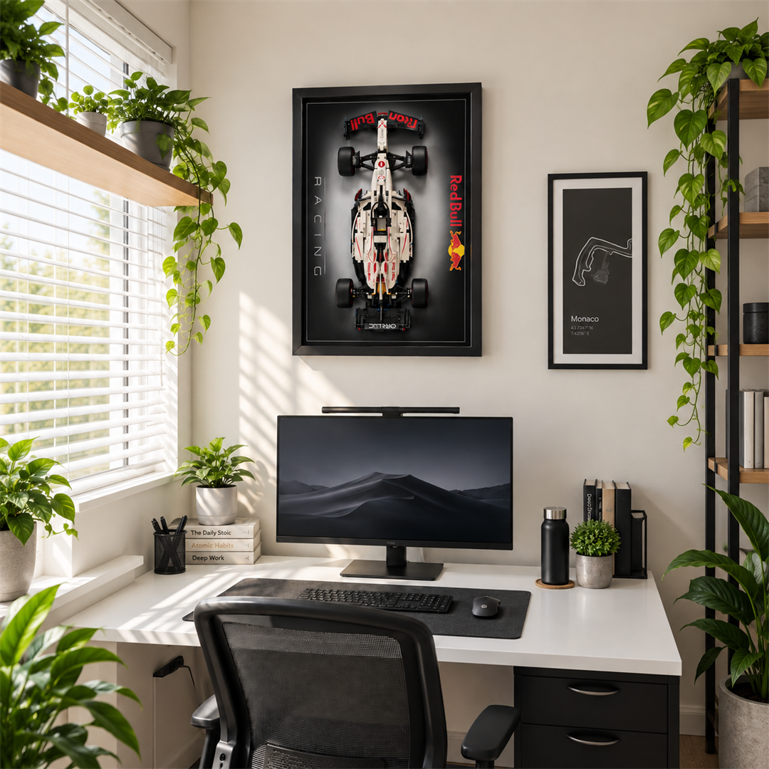 Quadro para F&oacute;rmula 1 - Max Verstappen RB21 degrad&ecirc;