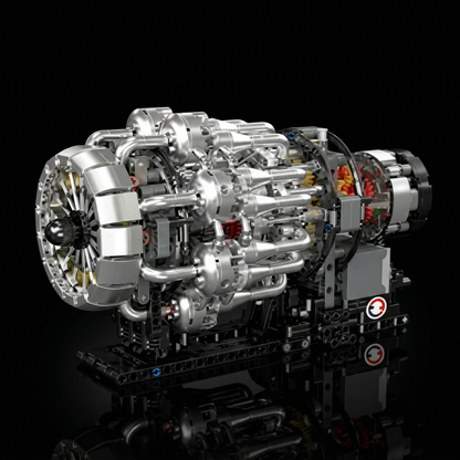Motor Turbojato Mec&acirc;nico (1214 pe&ccedil;as)