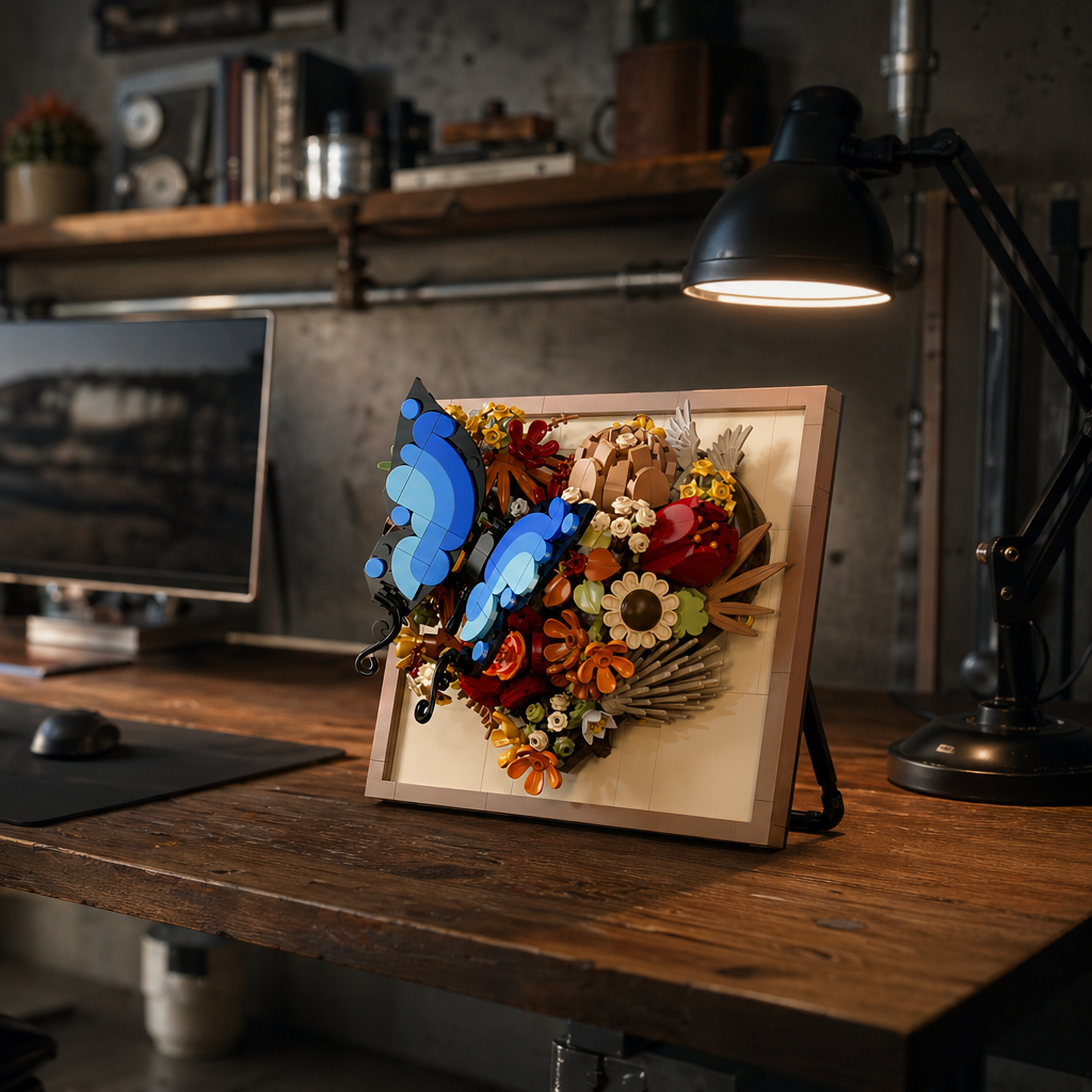 Moldura Floral 3D - Borboleta (765 pe&ccedil;as)