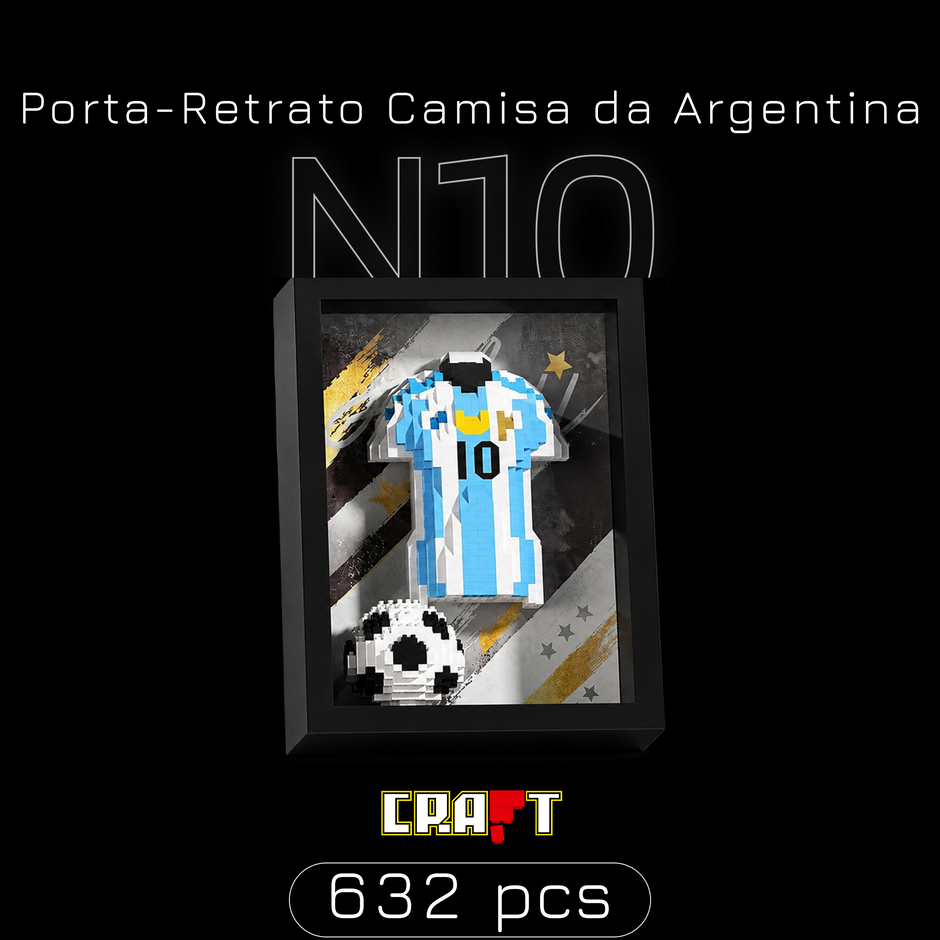 Porta-Retrato Camisa Argentina N10 (632 pe&ccedil;as)