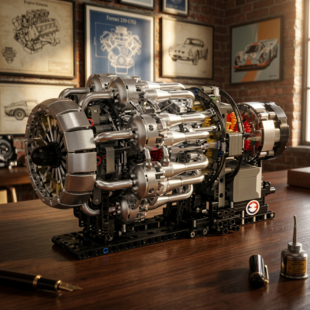 Motor Turbojato Mec&acirc;nico (1214 pe&ccedil;as)