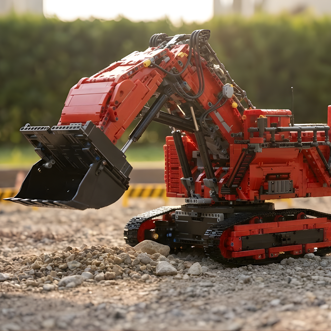 Escavadeira - Liebherr R 9800 Vermelha (4767 pe&ccedil;as)