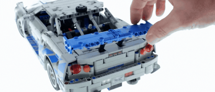 Anima&ccedil;&atilde;o do Nissan Skyline GT-R R34 em blocos