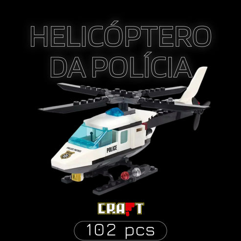Helic&oacute;ptero da Pol&iacute;cia (102 pe&ccedil;as)