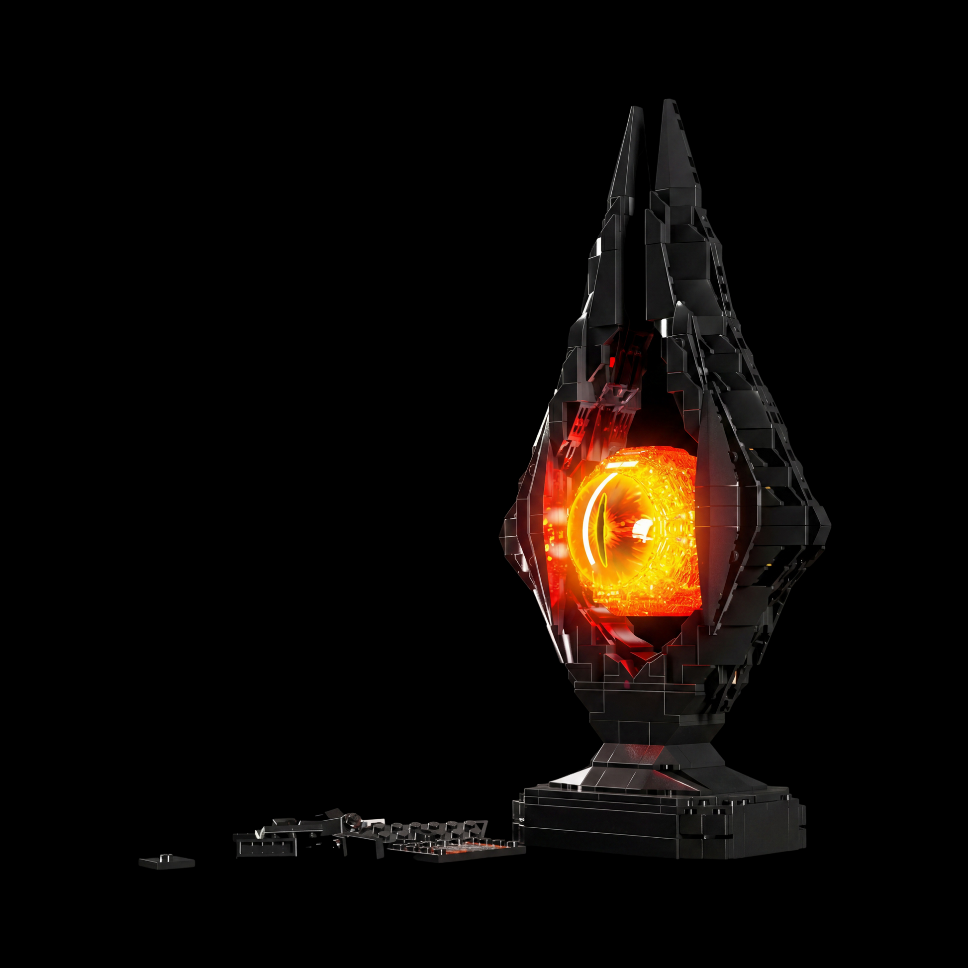 O Senhor dos An&eacute;is - Olho de Sauron com Ilumina&ccedil;&atilde;o (925 pe&ccedil;as)