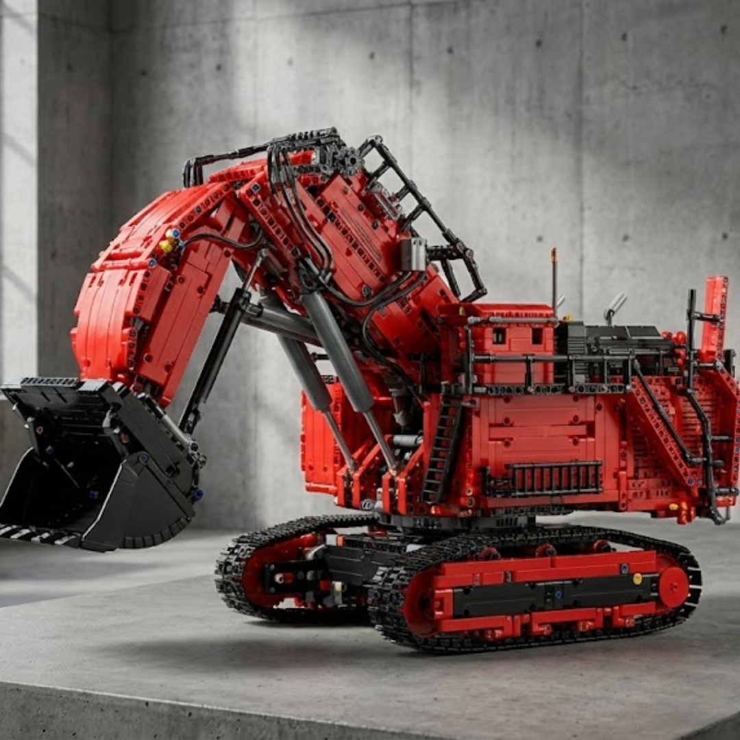 Escavadeira - Liebherr R 9800 Vermelha (4767 pe&ccedil;as)