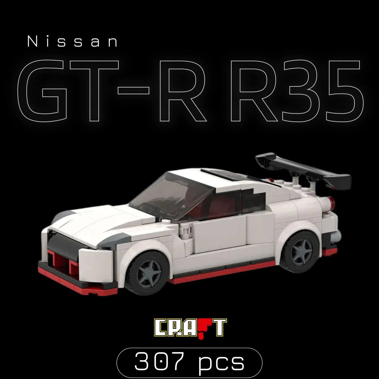 Nissan GT-R R35 (307 p&ccedil;s) - Brics Craft
