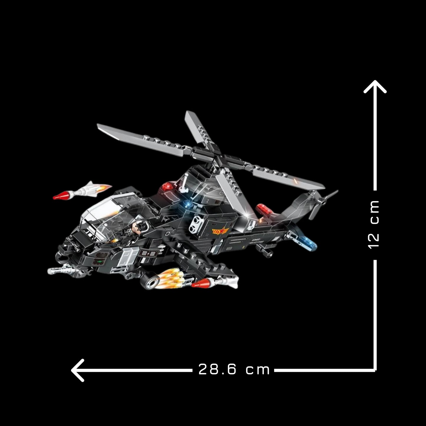 Helic&oacute;ptero SWAT (423 p&ccedil;s) - Brics Craft