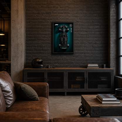 Quadro Fosco para a F&oacute;rmula-1 Mercedes-AMG W14