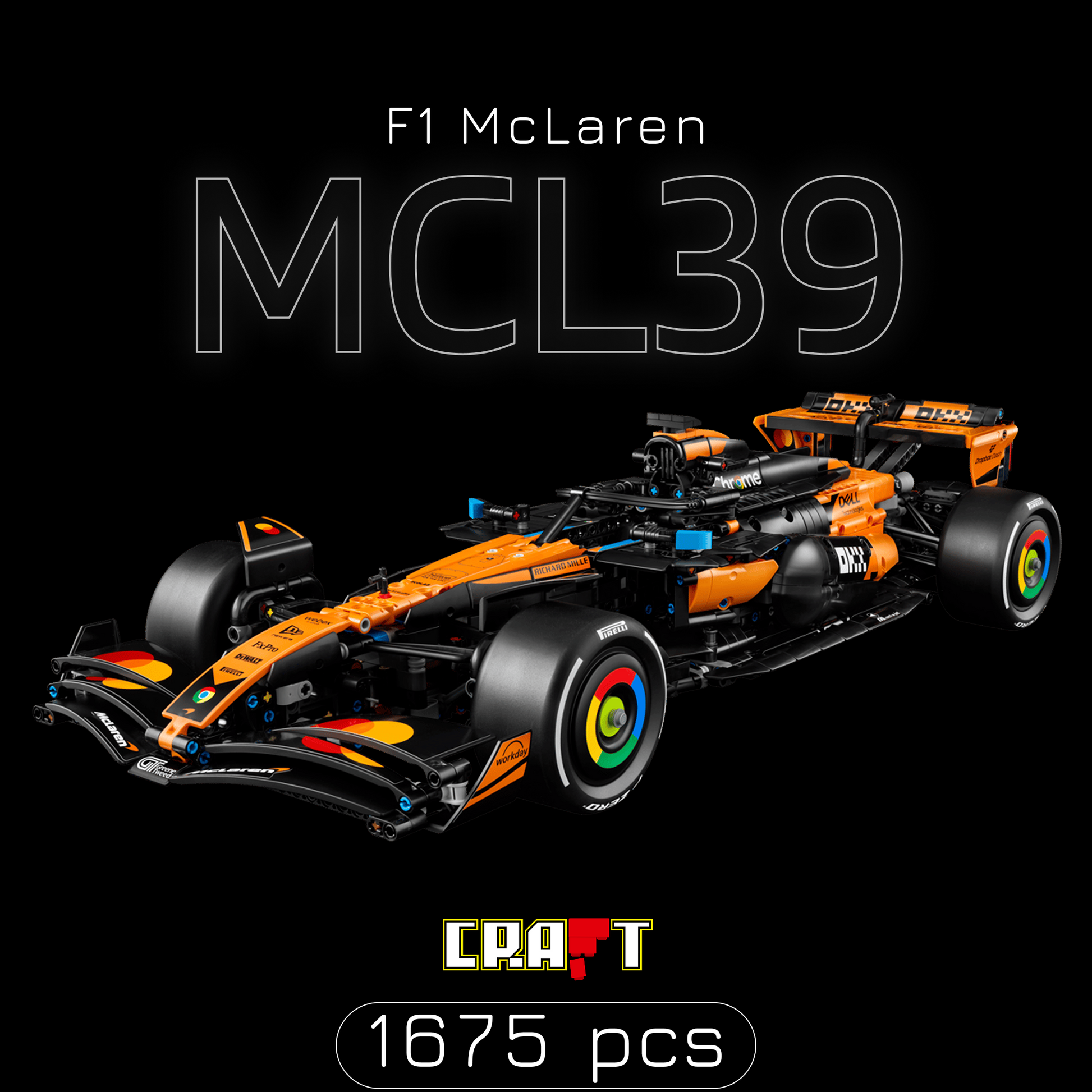 F&oacute;rmula 1 - McLaren MCL39 (1675 pe&ccedil;as)