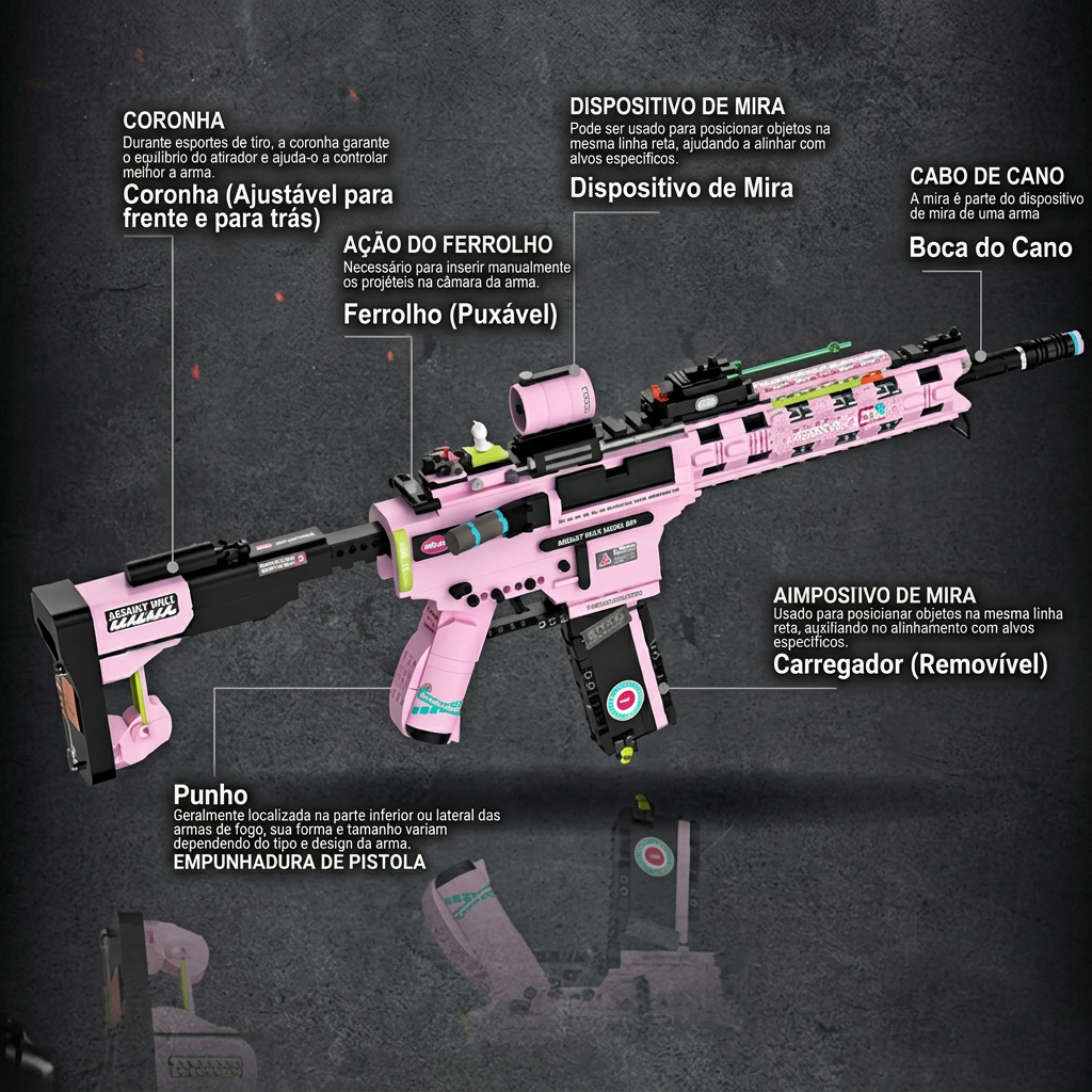 M4A1 Saccharine (1492 pe&ccedil;as)