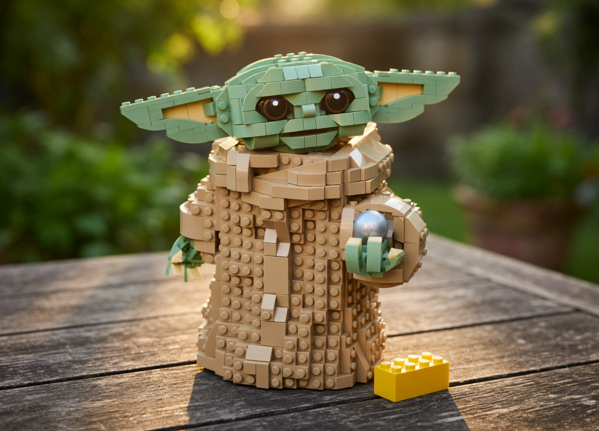 Baby Yoda render - Brics Craft