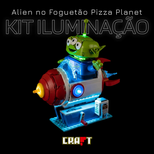Kit de Ilumina&ccedil;&atilde;o para Alien no Foguet&atilde;o Pizza Planet