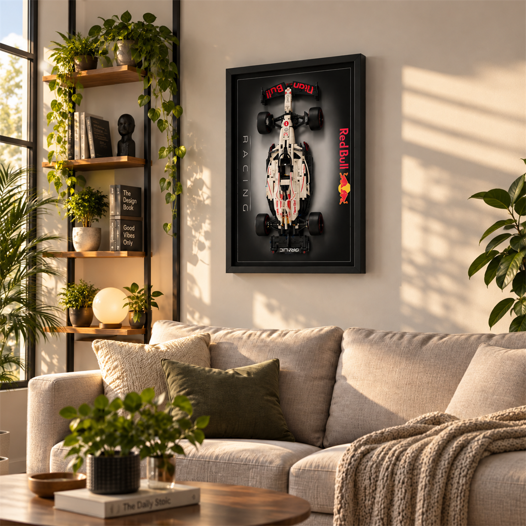 Quadro para F&oacute;rmula 1 - Max Verstappen RB21 degrad&ecirc;