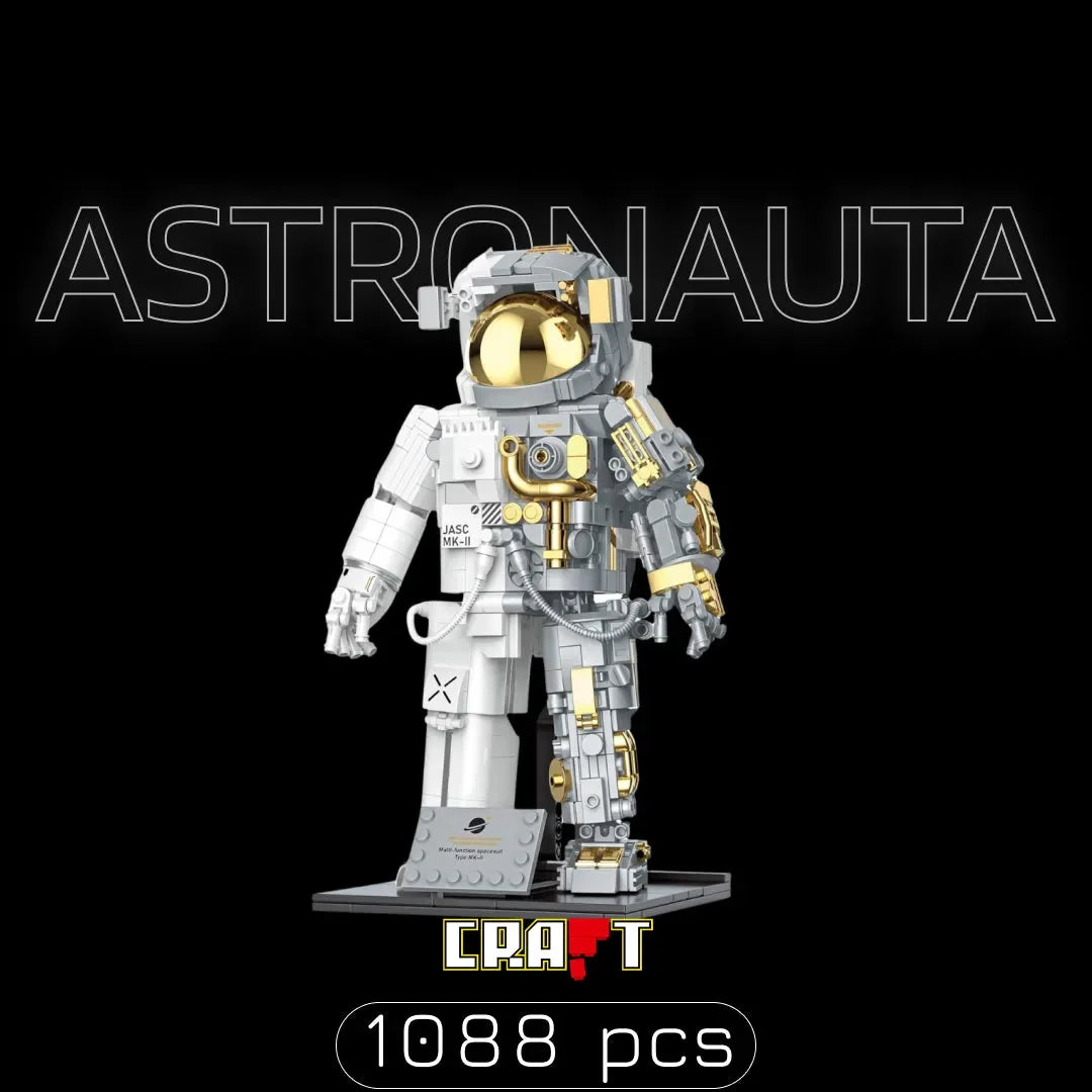 Detalhes do Astronauta em blocos de montar