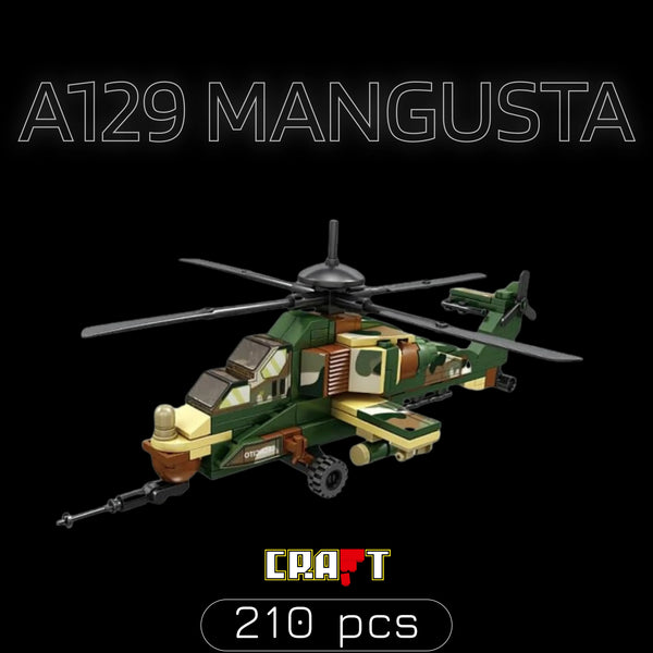 Helic&oacute;ptero A129 Mangusta (210 pe&ccedil;as)