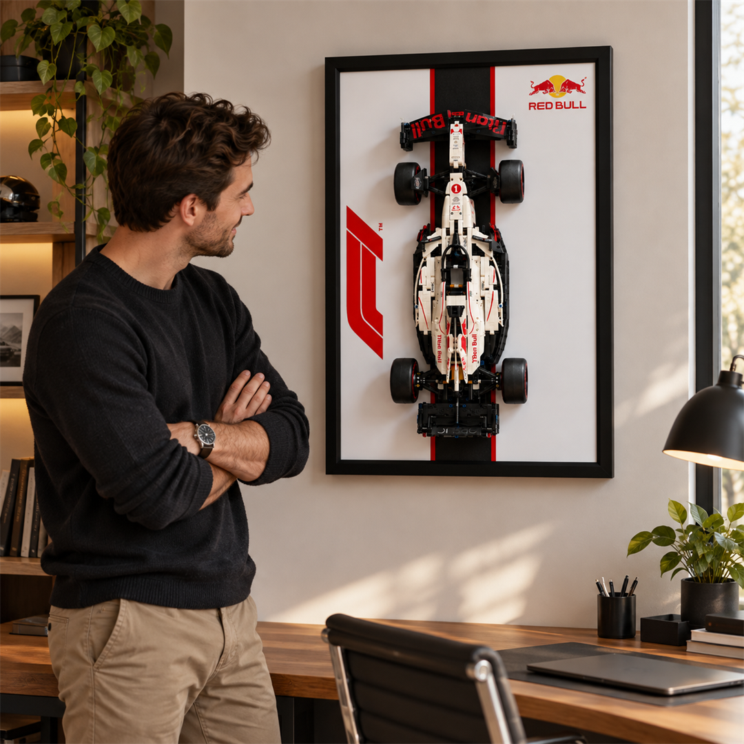 Quadro para F&oacute;rmula 1 - Max Verstappen RB21 com listra