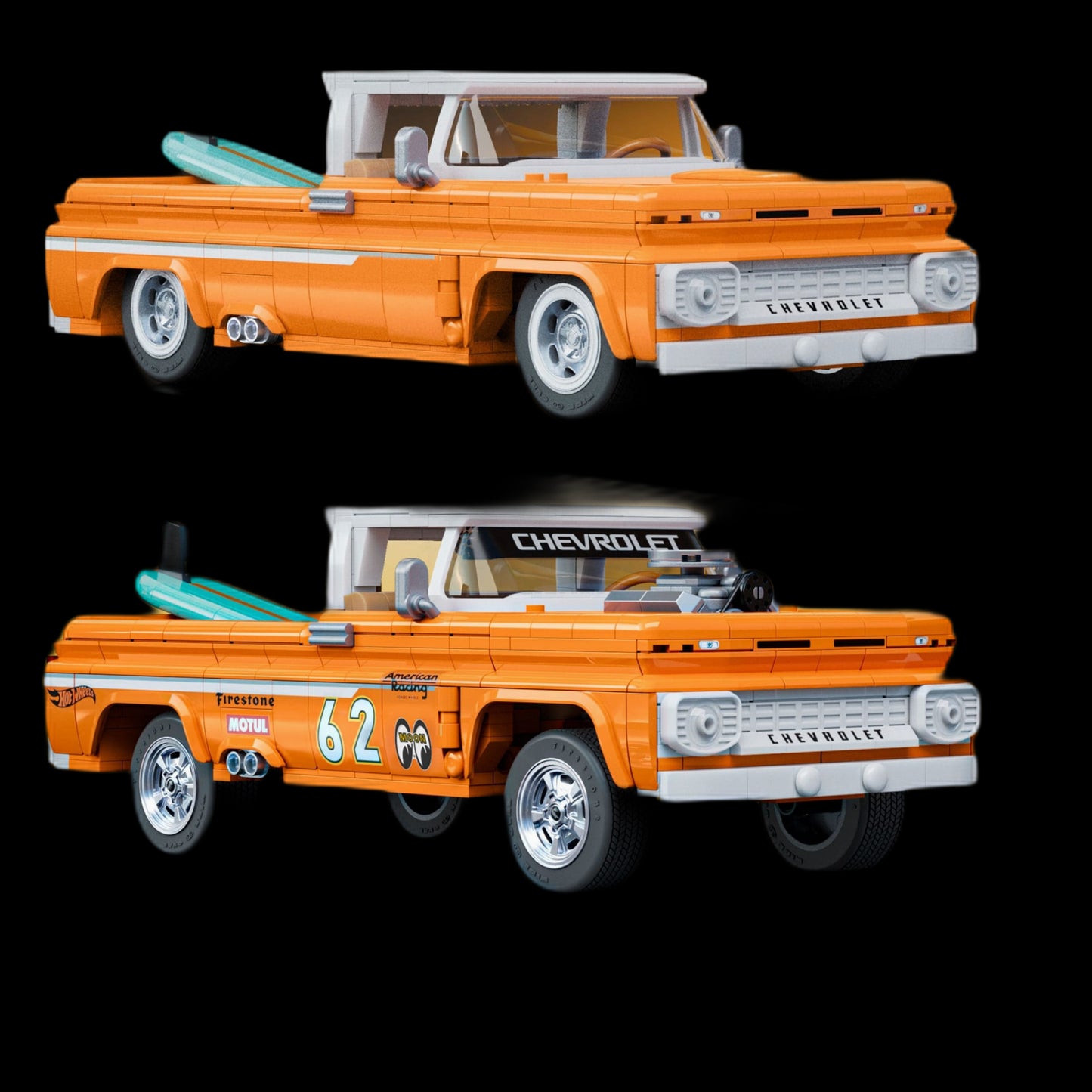 Hot Wheels - Custom 62 Chevy Pickup (858 pe&ccedil;as) | Capa 2