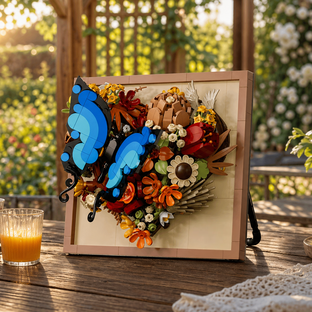 Moldura Floral 3D - Borboleta (765 pe&ccedil;as)