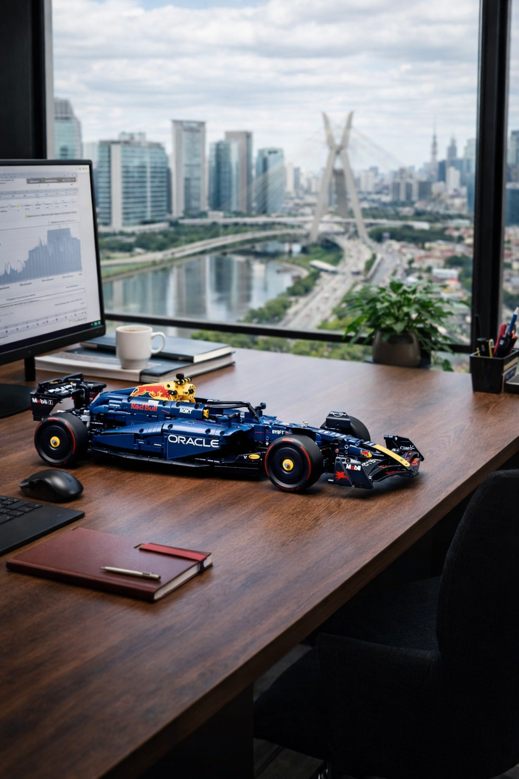 Oferta Exclusiva deste An&uacute;ncio | F&oacute;rmula 1 - Red Bull RB20 do Max Verstappen (1639 pe&ccedil;as)