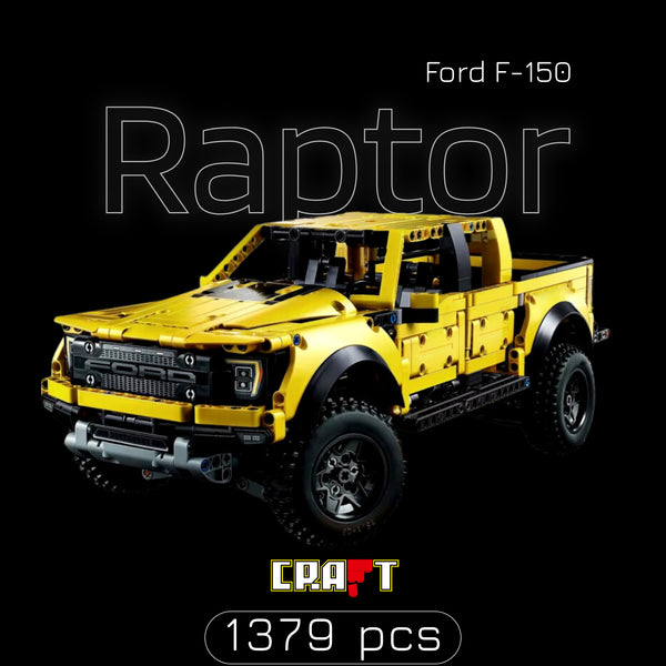 Ford F-150 Raptor Amarelo (1379 pe&ccedil;as)