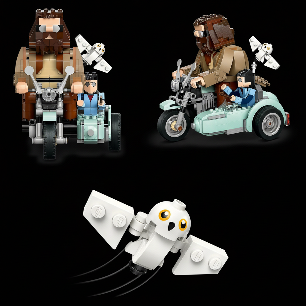 Harry Potter - Hagrid & Harry's Motocicleta (617 pe&ccedil;as)