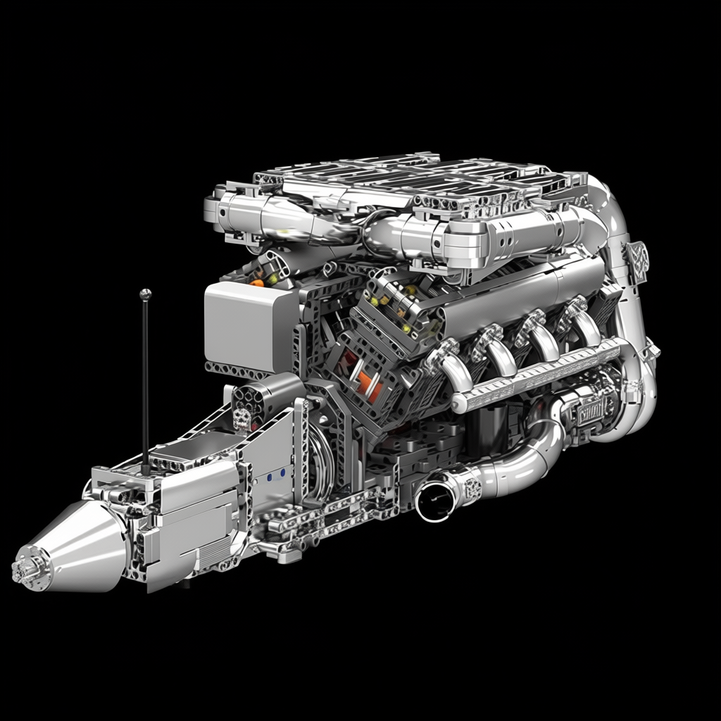 Motor Hypercar com C&acirc;mbio W16 (2899 pe&ccedil;as)