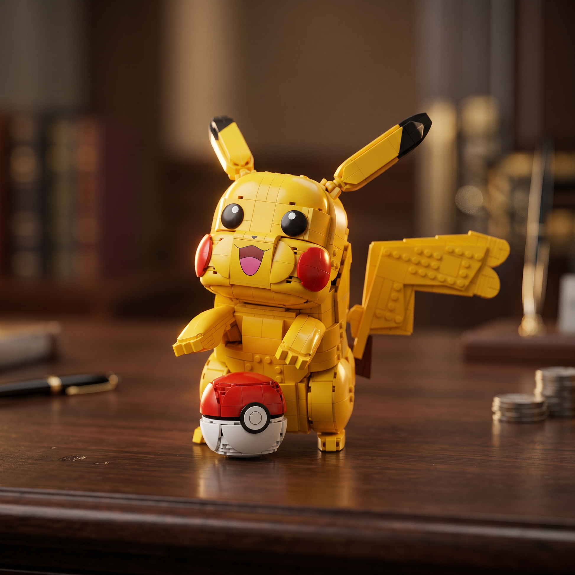 Pok&eacute;mon - Pikachu e Pokebola (2050 pe&ccedil;as)