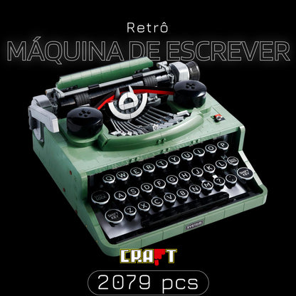 M&aacute;quina de Escrever Retr&ocirc; (2079 pe&ccedil;as)