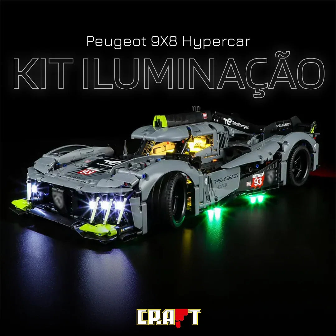 Kit de Ilumina&ccedil;&atilde;o para o Peugeot 9X8 Hypercar