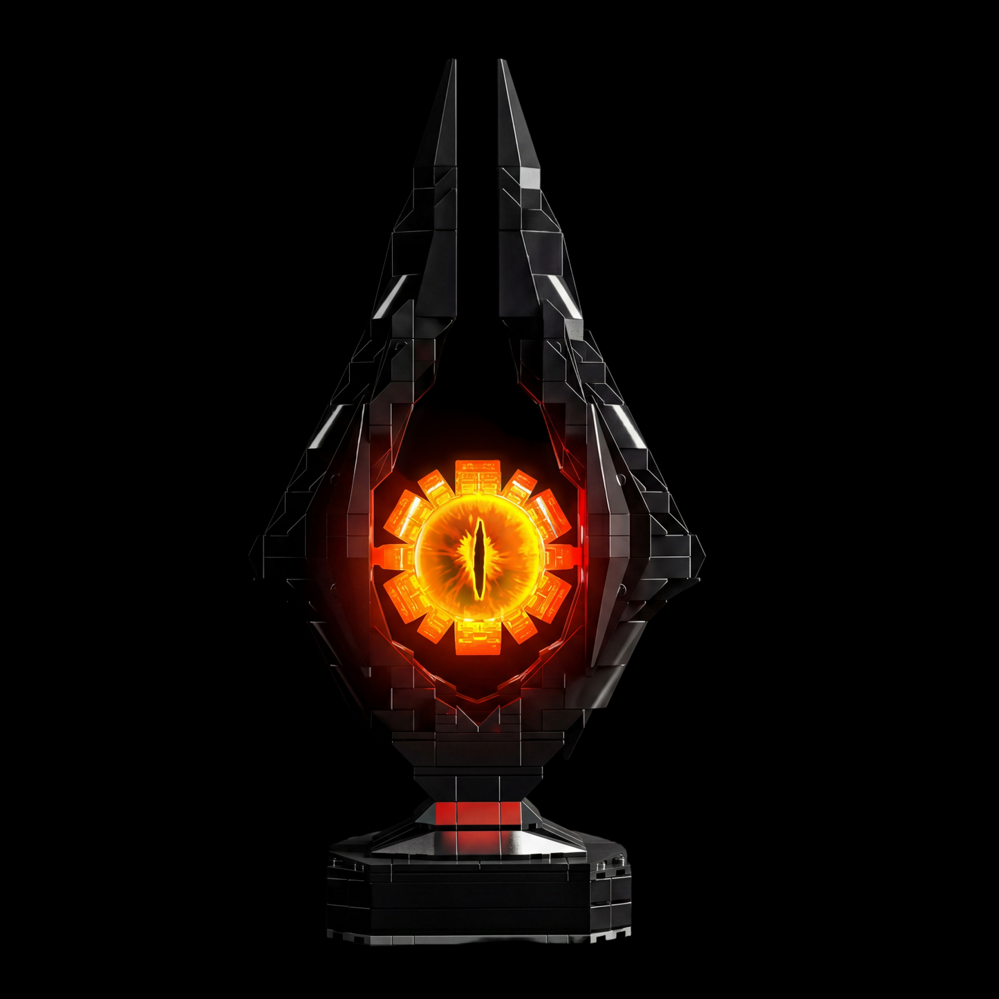 O Senhor dos An&eacute;is - Olho de Sauron com Ilumina&ccedil;&atilde;o (925 pe&ccedil;as)