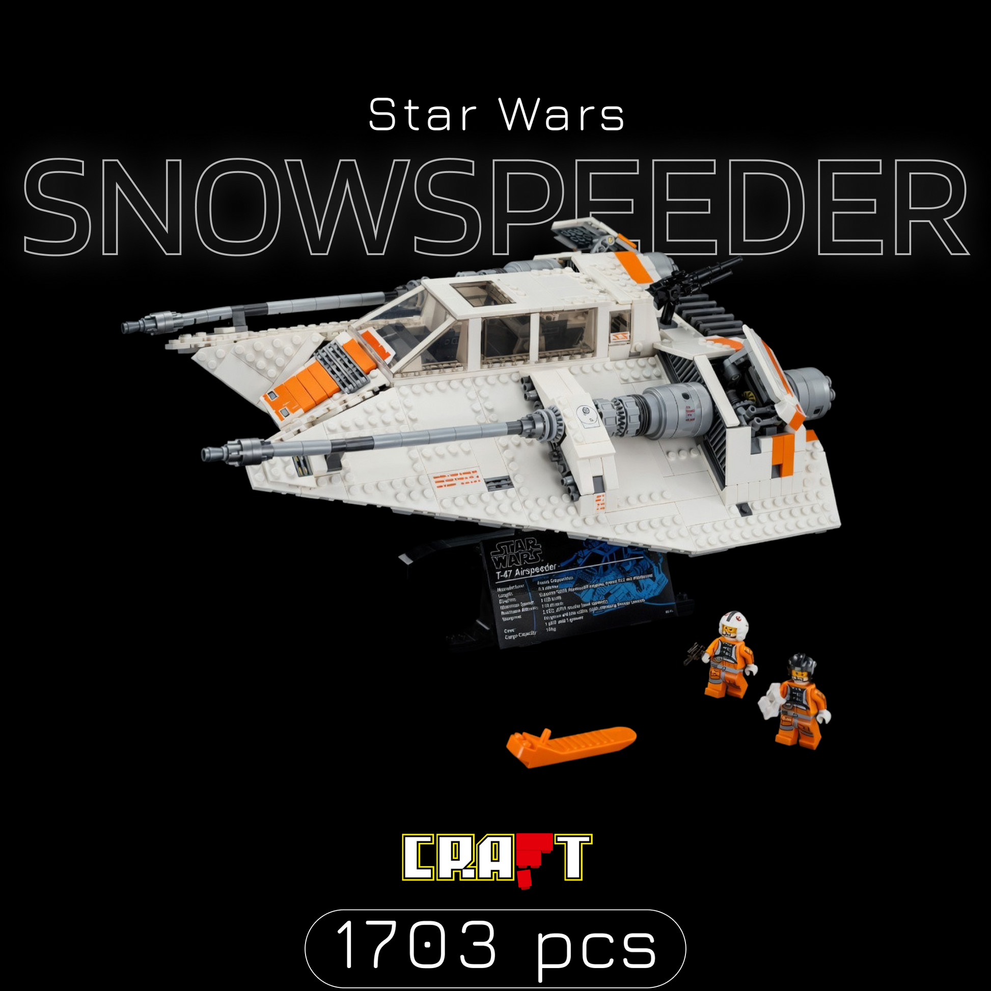 Star Wars - Snowspeeder Rebelde (1703 pe&ccedil;as)
