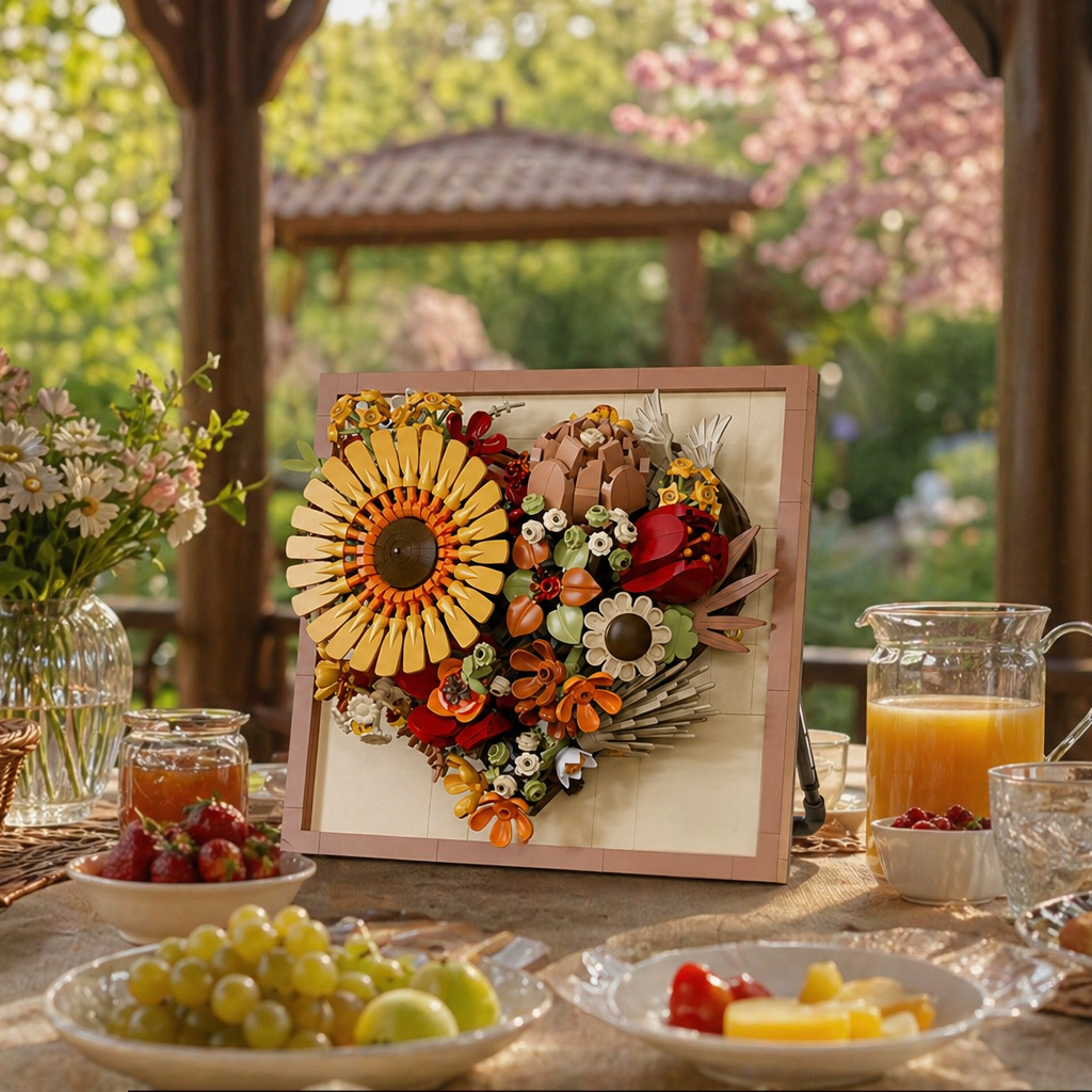 Moldura Floral 3D - Girassol (727 pe&ccedil;as)