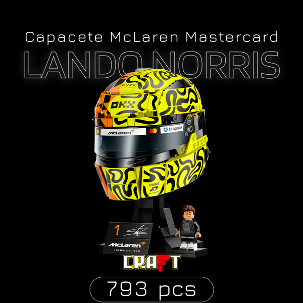 Capacete McLaren Mastercard - Lando Norris (793 pe&ccedil;as)