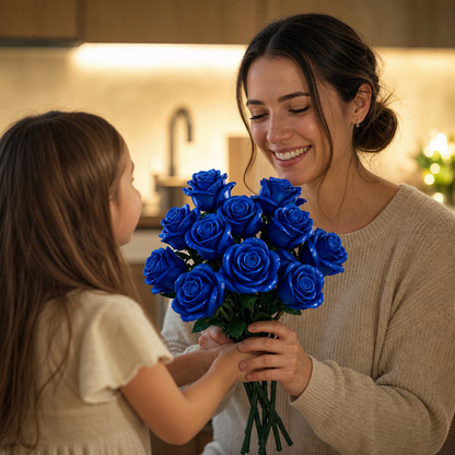 Buqu&ecirc; de Rosas Azuis (608 pe&ccedil;as)