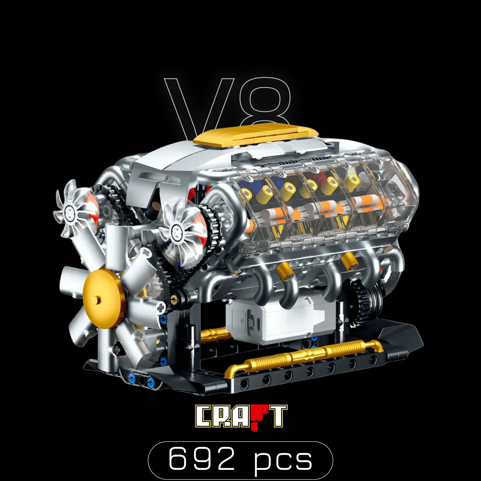 Motor V8 (692 pe&ccedil;as)